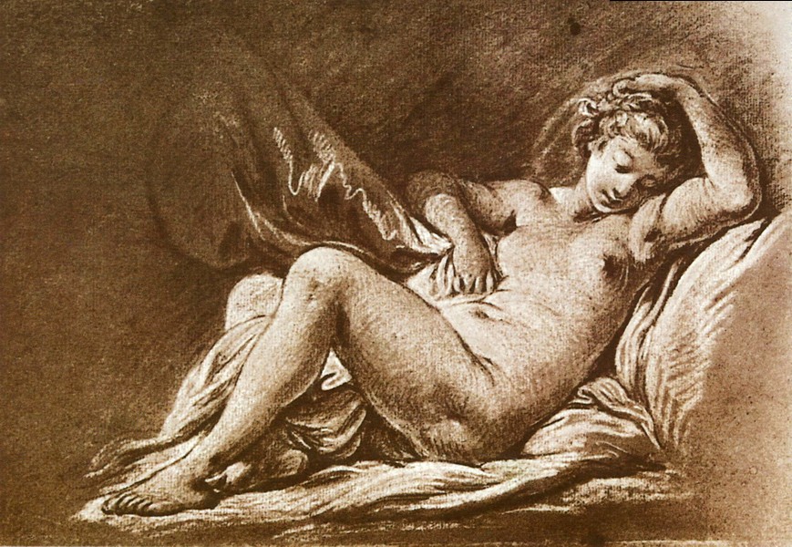 睡眠的裸妇