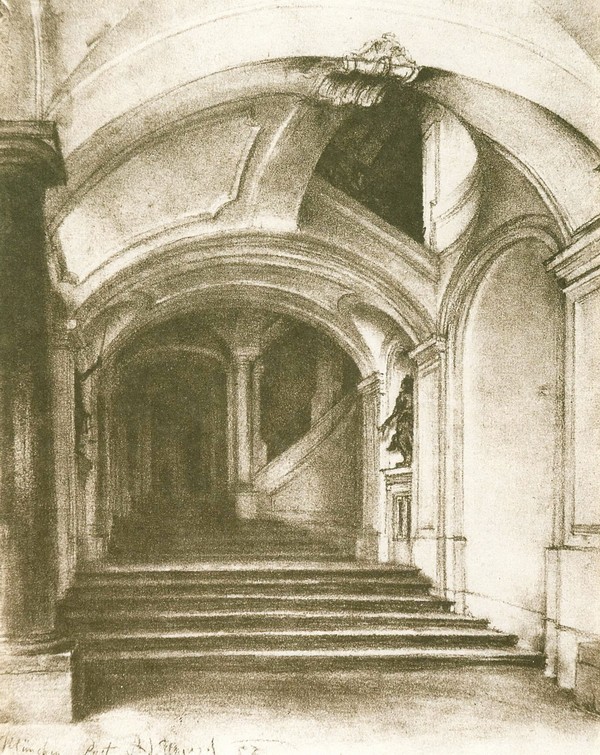 图林伯爵宫殿里的楼梯间