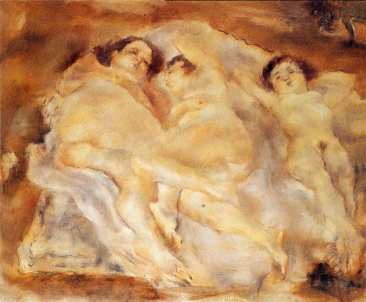 3个躺着的裸妇