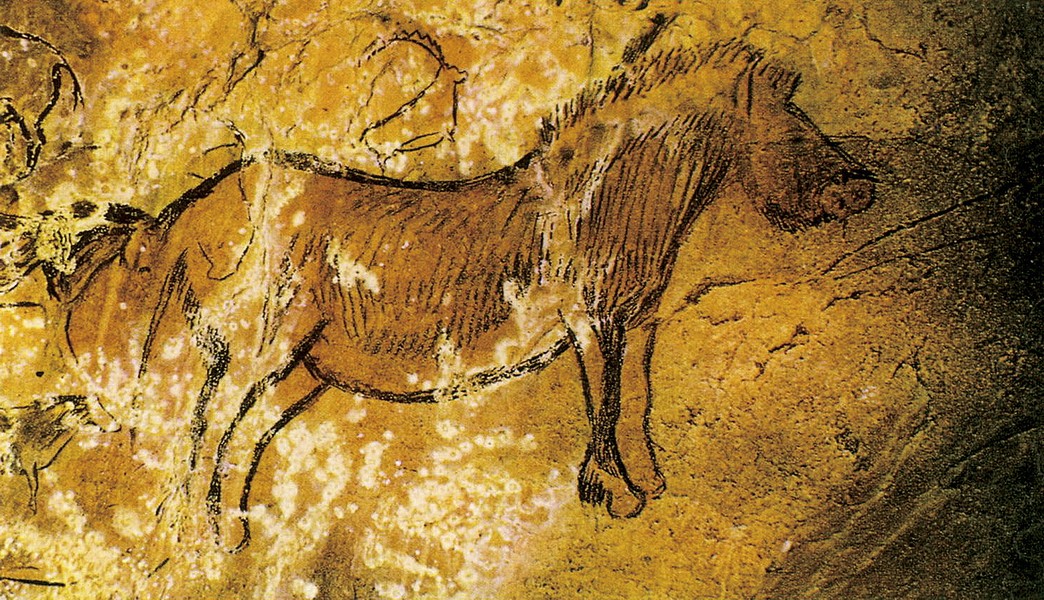 法国尼奥洞壁画-线条造型的马