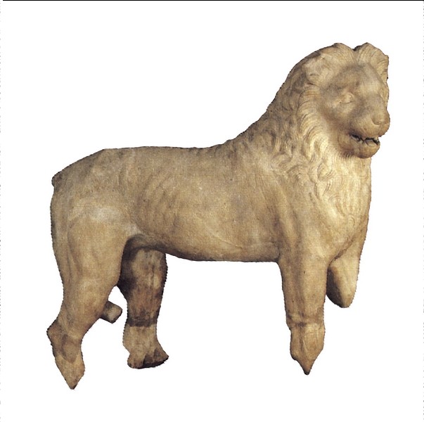 马索陵寝的狮像