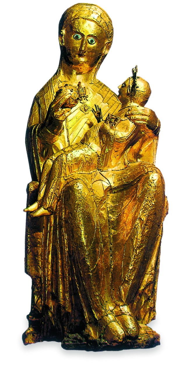 圣母抱子的圣物雕像