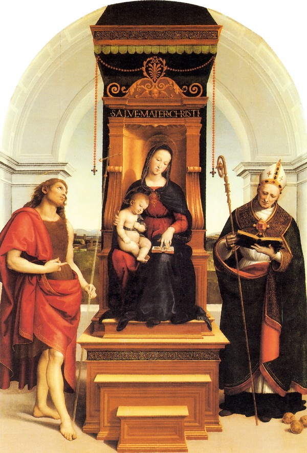 圣母子与施洗约翰和伯瑞的圣尼考拉 (安息的圣母)
