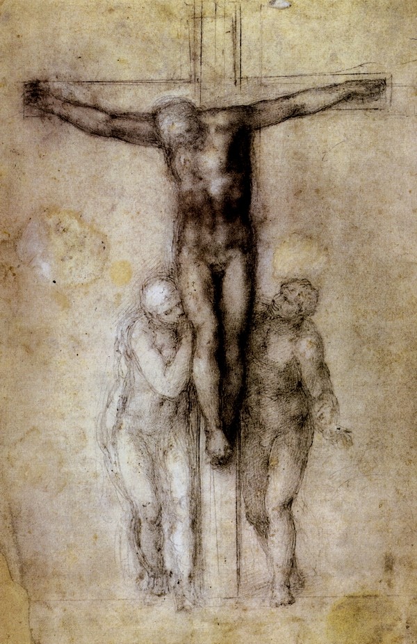 十字架上的耶稣与圣母和使徒约翰