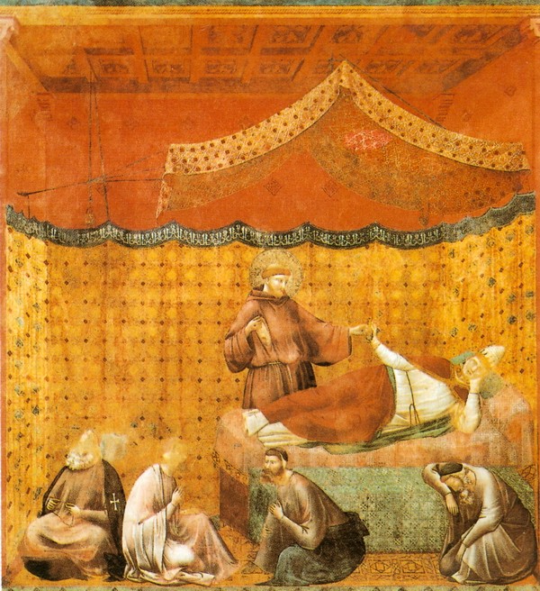 圣方济各于圣葛瑞格里九世的梦中显现