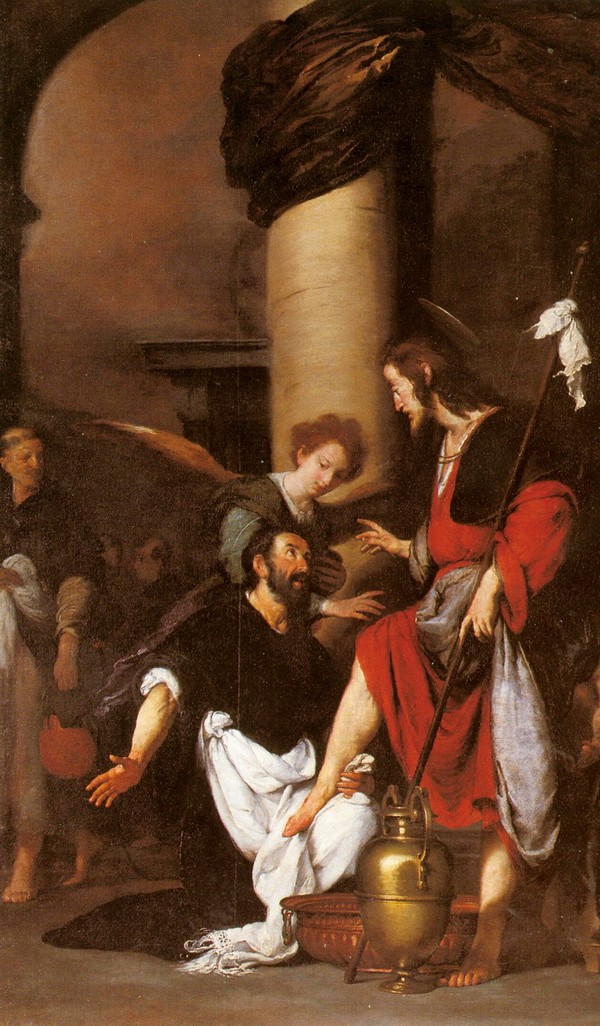 圣奥古斯丁为基督洗脚