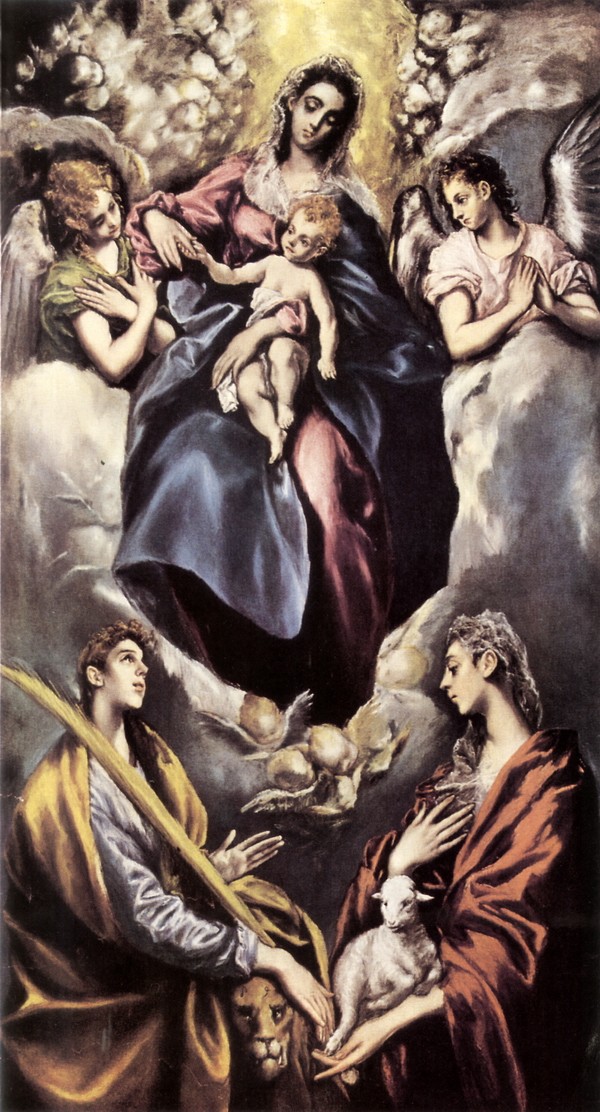 圣母玛利亚、圣依内和圣黛克勒