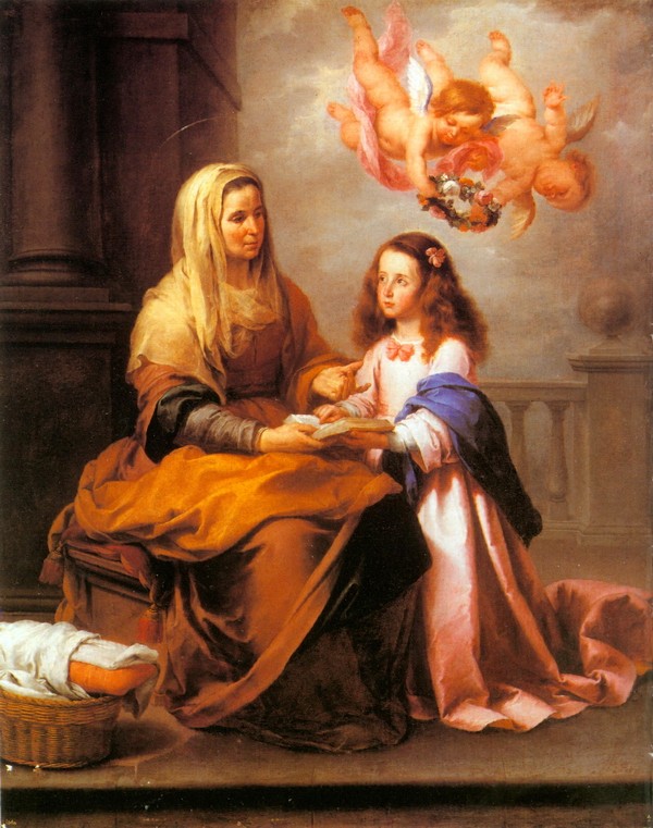 圣安妮和小圣母马利亚