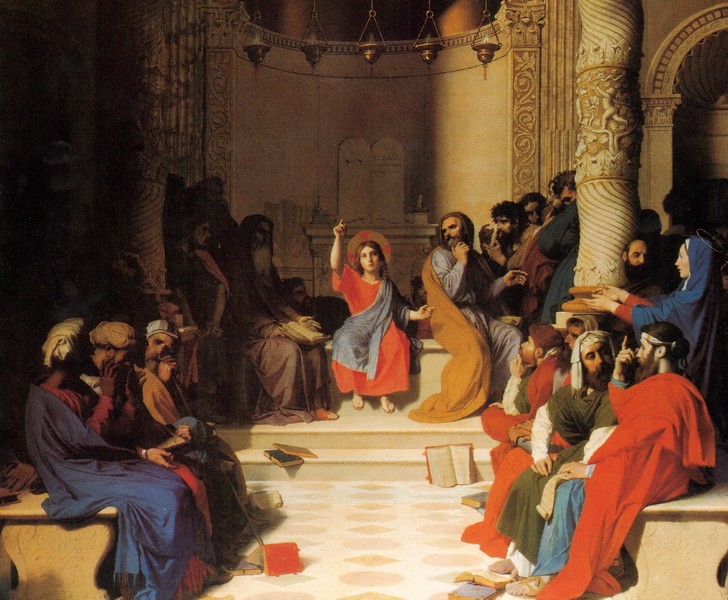 耶稣坐在律法师中间