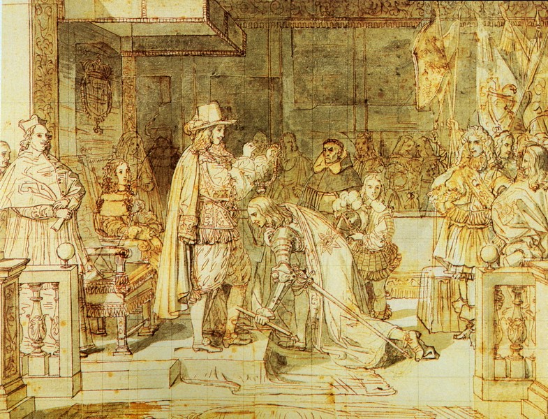 西班牙国王菲利普五世授予伯威克元帅金羊毛