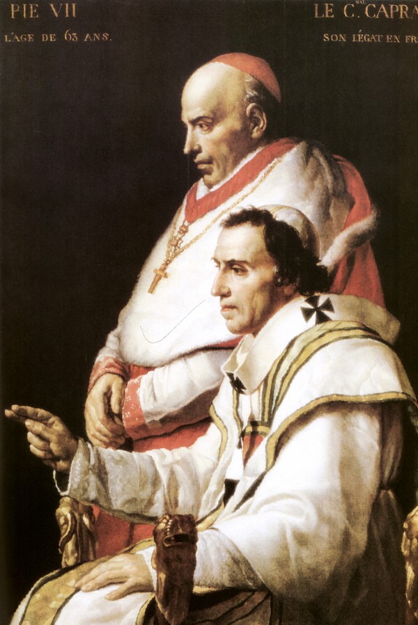 教皇庇护七世和红衣主教卡普拉拉