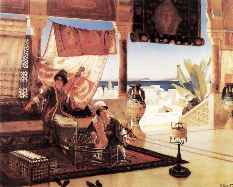 摩洛哥的纺织女