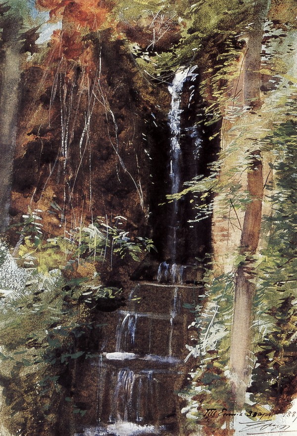阿尔哈姆博拉的瀑布