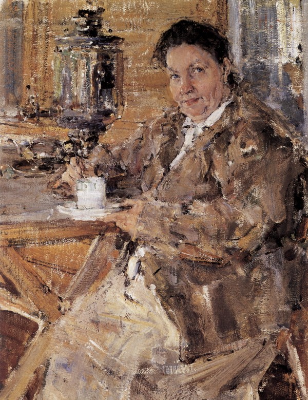 画家的母亲-帕·勃·菲钦肖像