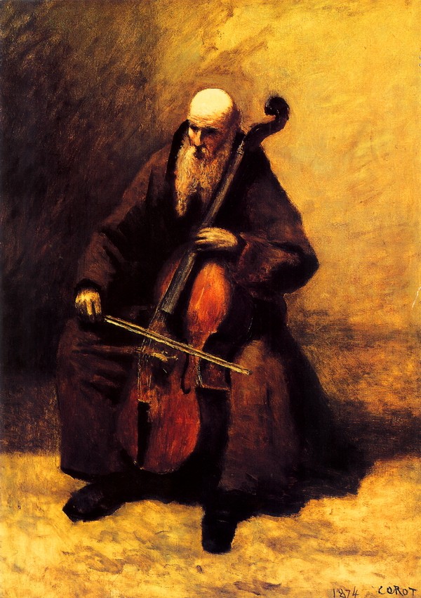 拉提琴的修道士