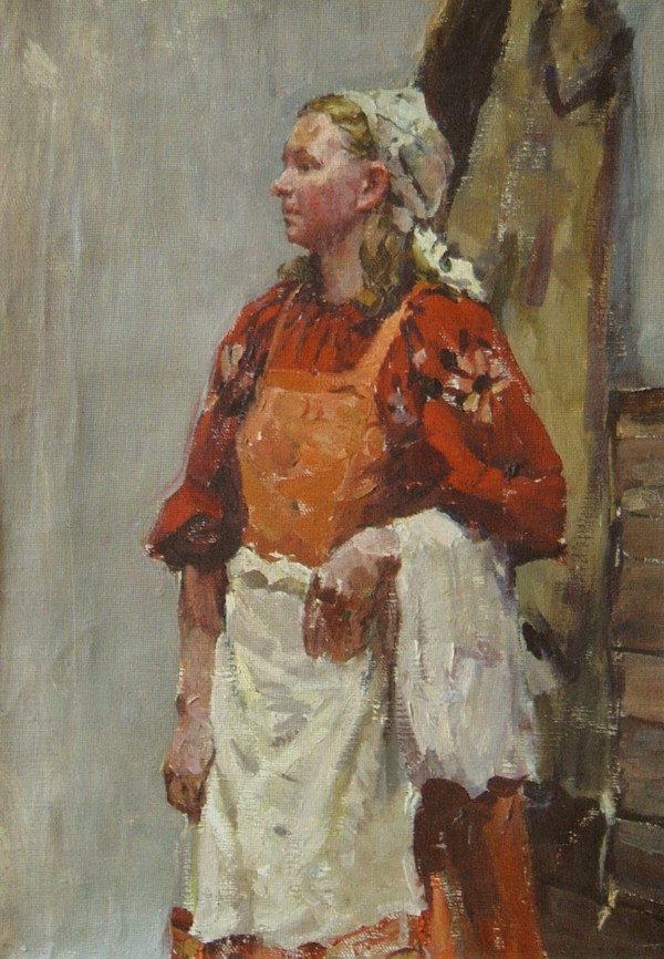 农庄女庄员的肖像
