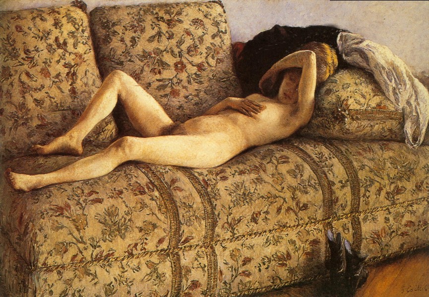 沙发上的裸女