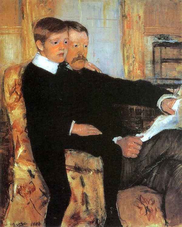 亚力山大·卡萨特和他的儿子罗伯特