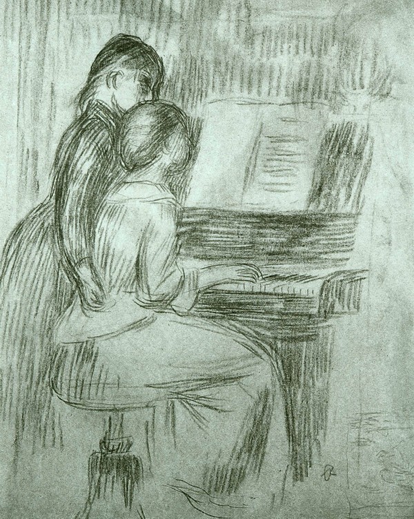 弹钢琴的少女