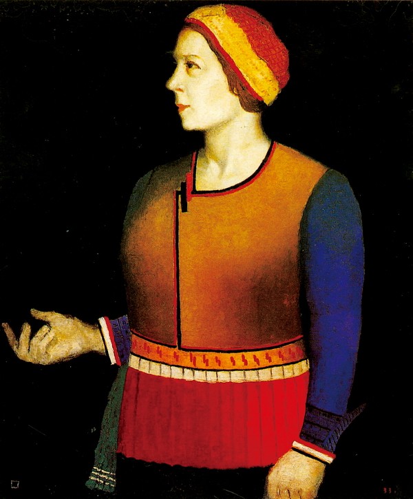 妻子娜达利亚·安特蕾恩娜·曼珍柯的画像