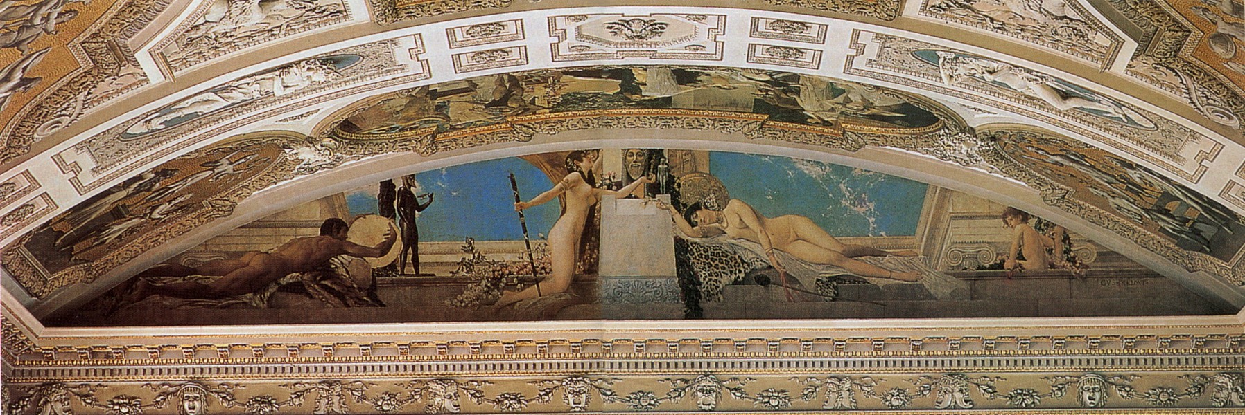 维也纳布尔克剧院天井画《戴奥尼索斯的祭坛》