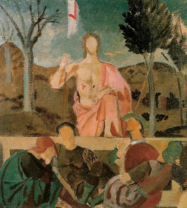 耶稣复活(临摹弗朗切斯卡的名画)