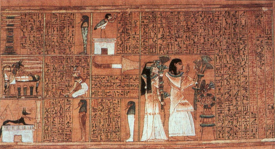 亚尼的草纸-手捧祭祀冥界诸神之祭品的被葬者夫妻图