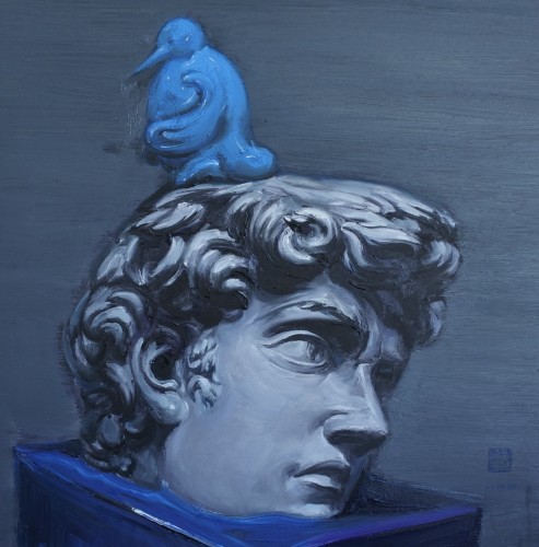 首都师范大学:大卫王_原创作品_原创_西方油画艺术长廊