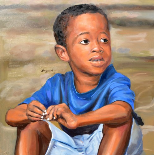 中央美术学院:眺望的小黑孩