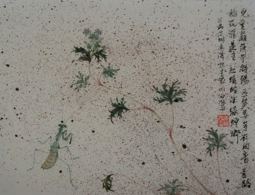 中国美术学院：纷飞集之四——青螳螂图