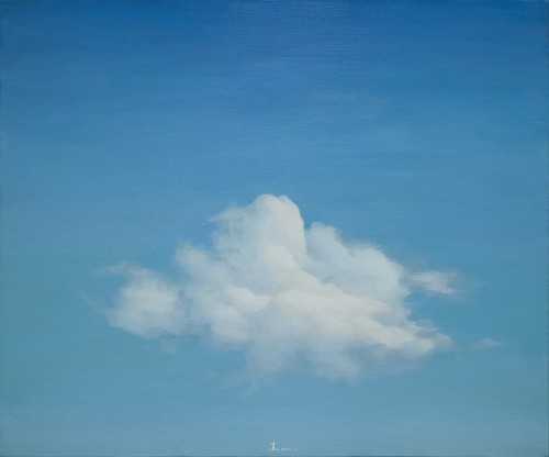 西安美术学院:《又见一朵白云》_原创作品_原创_西方油画艺术长廊