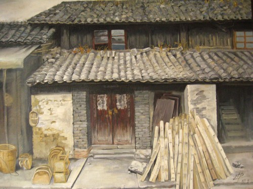 昆明艺术职业学院:老房子_原创作品_原创_西方油画艺术长廊