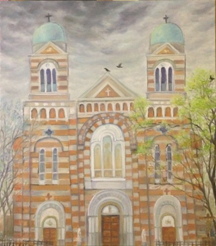 厦门大学:西开教堂_原创作品_原创_西方油画艺术长廊